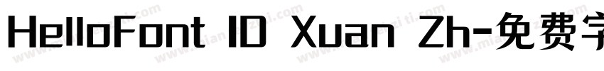 HelloFont ID Xuan Zh字体转换